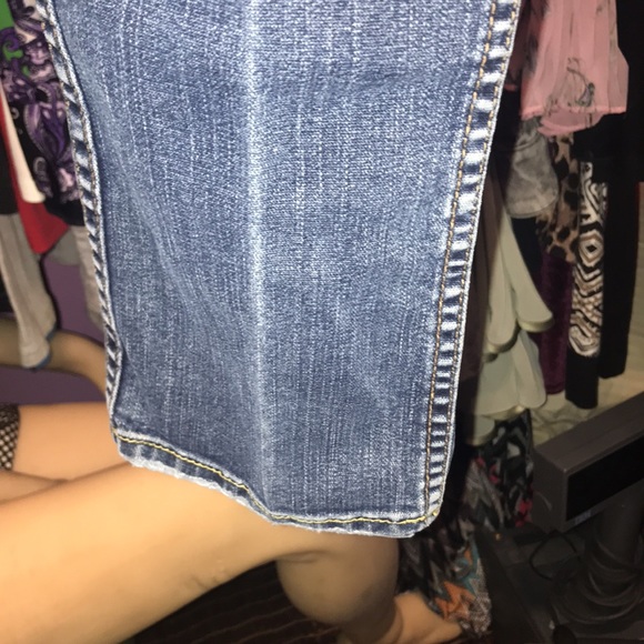 RARE Vintage Silver Monica Jeans Sexy fit 25 / 33 blue like Mint shape skinny - Picture 4 of 9